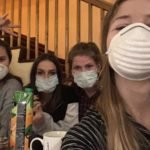 cztery kobiety w maseczkach